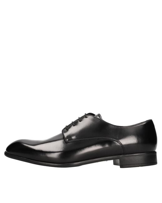 Doucal's Black Flat Shoes for men