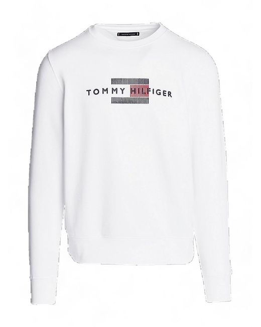 Tommy Hilfiger White Sweatshirt Mw0Mw35541Ybr for men