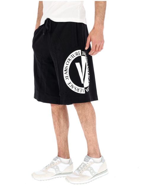 Versace Sportliche Schwarze Shorts in Black für Herren