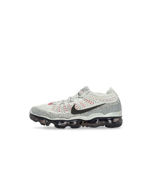 Nike Herren Low Shoe Air Vapormax 2023 Flyknit Licht Silber Rauch Grau Pants Rot in Multicolor für Herren