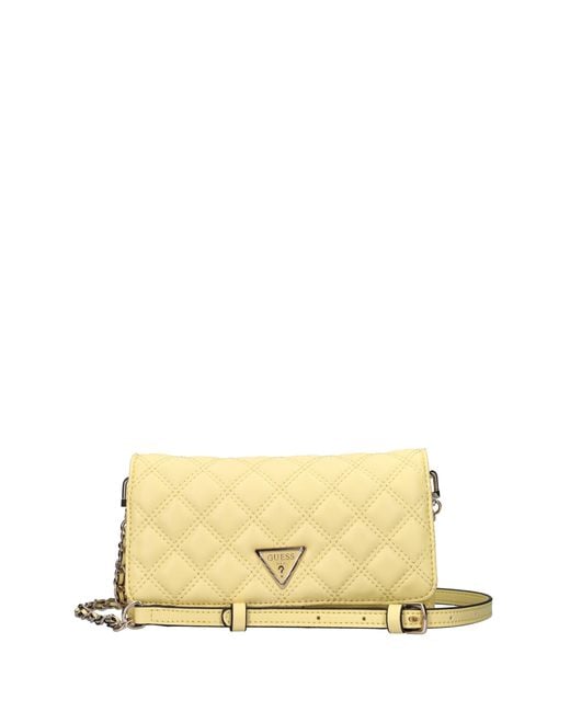 Bolsas. Amarillo Guess de color Metallic
