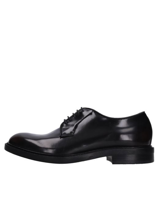 Pawelk's Black Flat Shoes for men