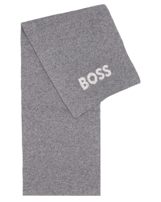 Boss Gray Scarf Helios_Scarf for men