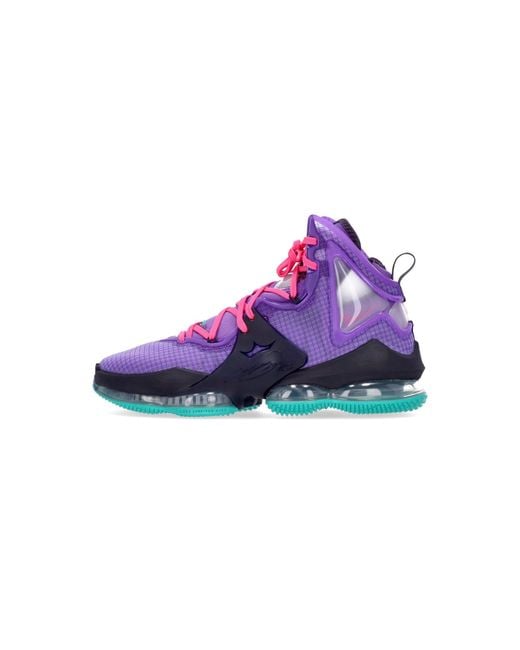 Nike Purple Lebron Xix Basketball Shoe for men