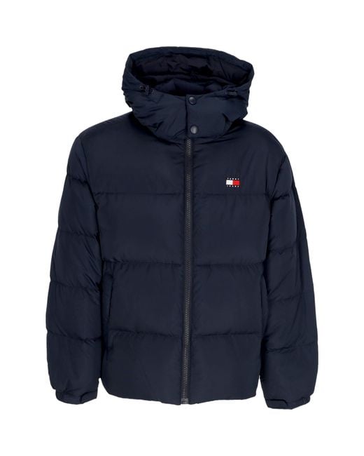 Tommy Hilfiger Mannen Jas Vlag Terug Alaska Puffer Ext Donker Nacht Marine in het Blue voor heren