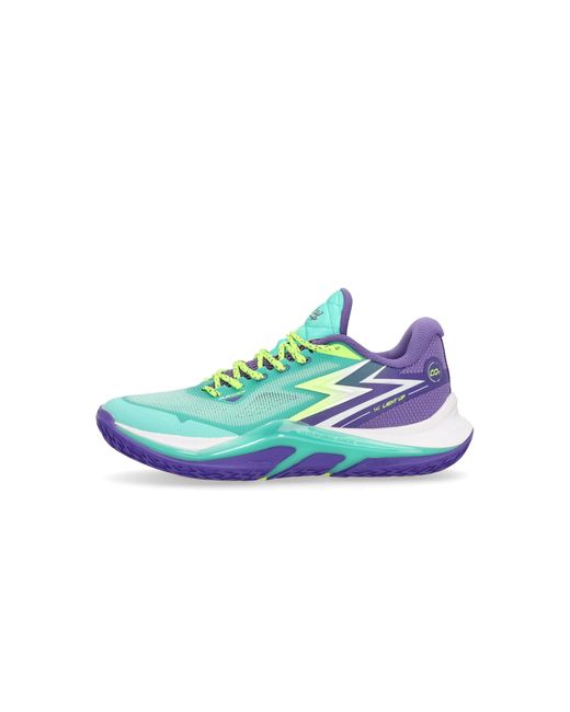 361 Degrees Basketball Herren Schuh Nach Oben Grun/Dunkel Lila in Blue für Herren