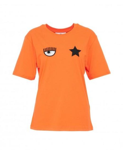 Chiara Ferragni Orange T-Shirt