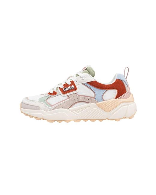 Colmar Pink Sneakers Creme