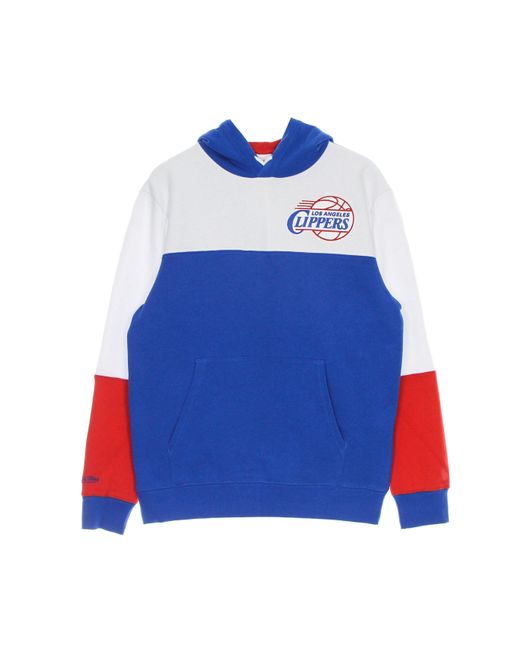 Mitchell &amp; Ness Herren Kapuzenpullover Nba Fusion Fleece 2.0 Hardwood Classics Loscli in Blue für Herren