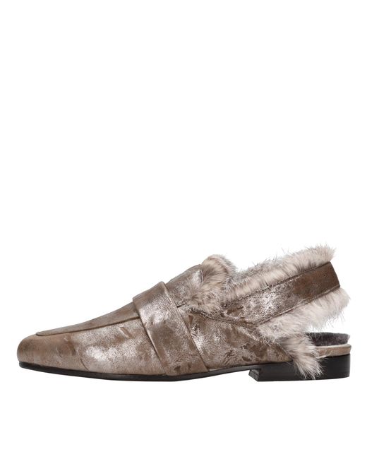 Henry Beguelin Brown Flat Shoes