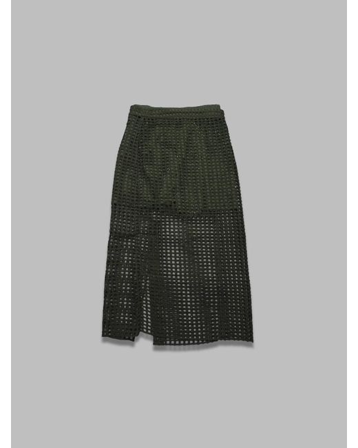 Essentiel Antwerp Handdoek Sequin Mesh Rok in het Green