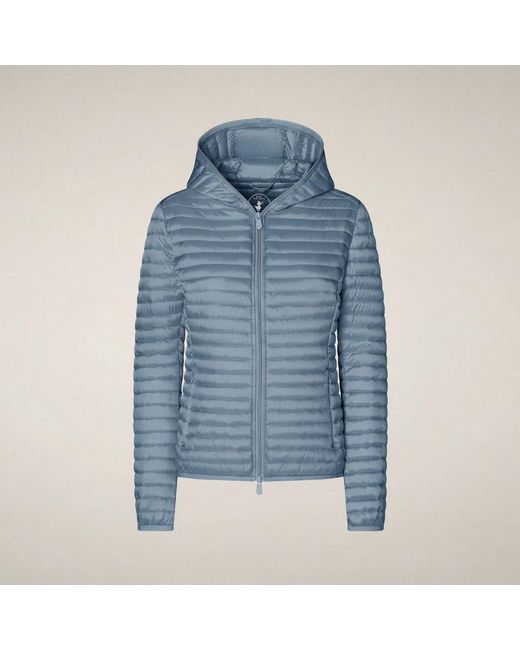 Save The Duck Blue Down Jacket Powder
