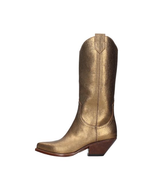 Buttero Brown Boots Golden
