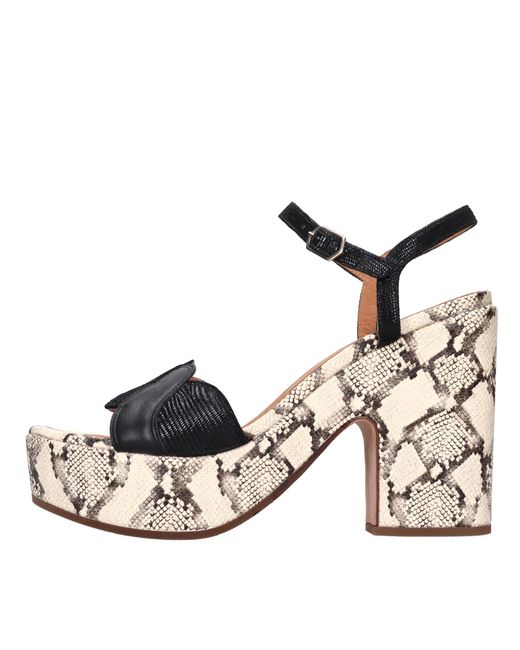 Chie Mihara Black Diber Sandal