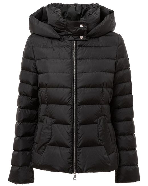 Add Down Jacket Met Uitneembare Capuchon in het Black