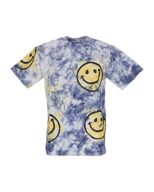 Camiseta Hombre Sun Dye Tee X Smiley Amarillo/Azul Tie Dye Market de hombre de color Blue