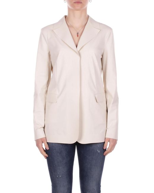 Max Mara White Jacket 2616911037600 001 Mml Pole Cream