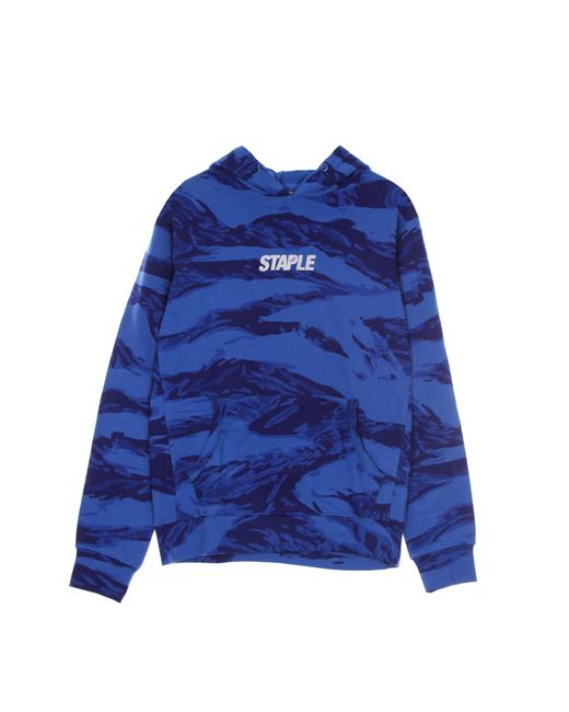 Staple Leichtes Herren-Kapuzenpullover Popover Hoodie Blau in Blue für Herren