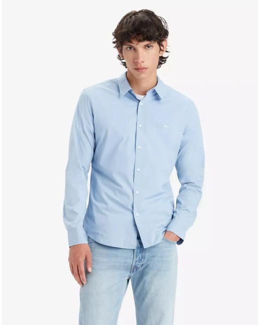 Levi's Herren Hemden Levis 86625 0039 Batterie Hemd Himmel in Blue für Herren