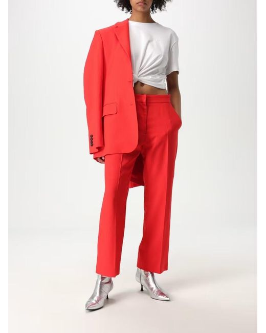 MSGM Red Pantalone
