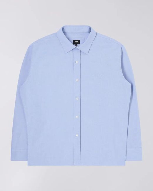 Edwin Shirts I031283.01.67 Grote Os-Shirt Blauw in het Blue voor heren