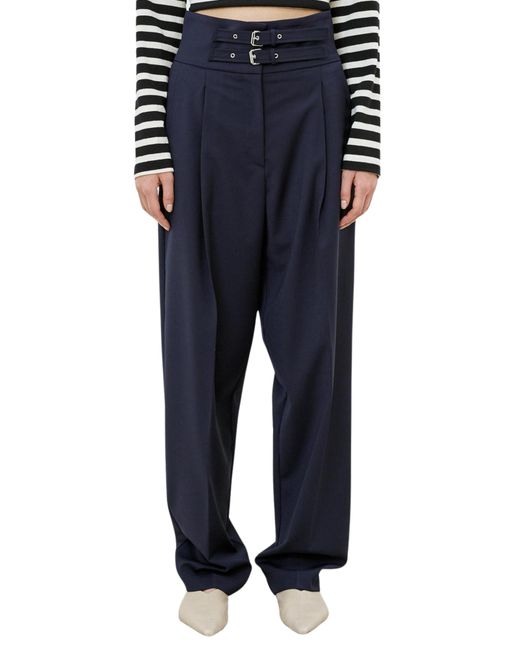 Pantalons Pour Femmes Avec Ceinture MEIMEIJ en coloris Blue