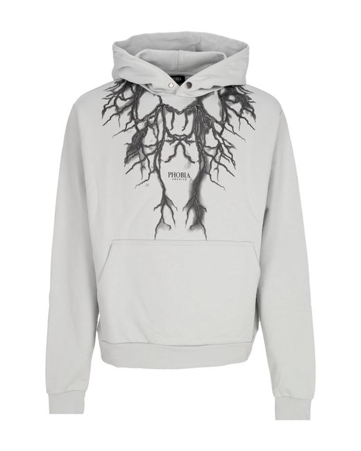 Leger Poids Des Hommes Hoodie Noire Lightning Hoodie Gris Phobia pour homme en coloris Gray