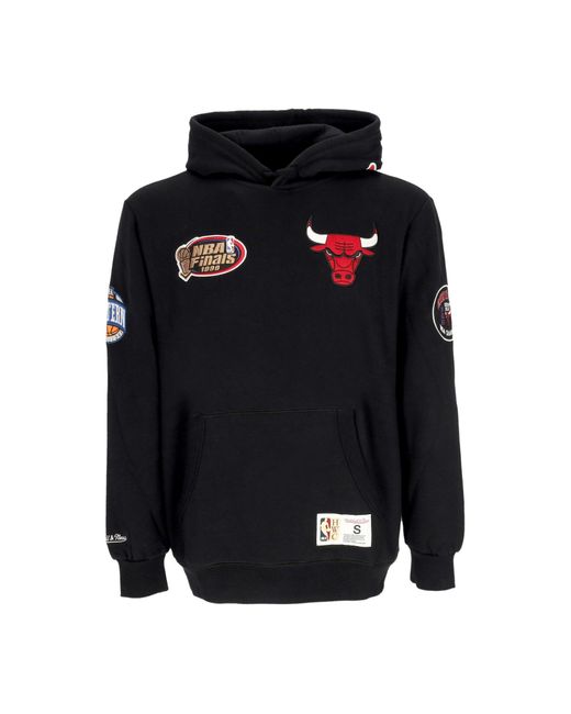 Mitchell &amp; Ness Herren Hoodie Nba Hometown Fleece Hoodie Chibul Schwarz in Black für Herren