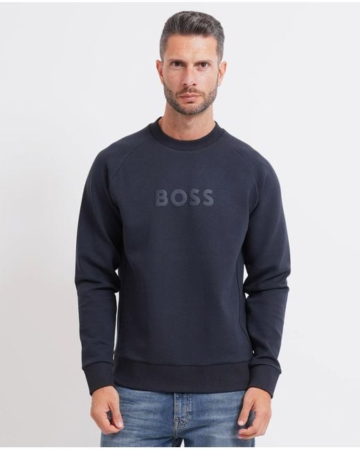Boss Blue Sweaters for men