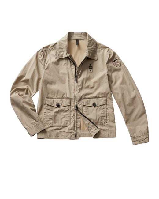 Chaqueta De Algodon Jaxon Bluc04064 6854 Blauer de hombre de color Brown