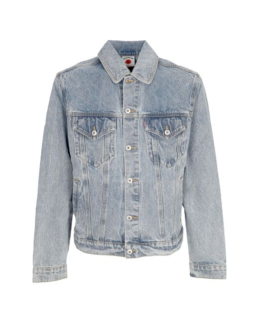 ICECREAM Jacke Jeans Running Dog Denim Trucker Jacke in Blue für Herren