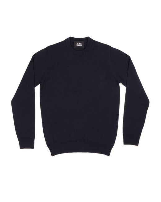 Alpha Studio Blue Sweater Au-7010C 1012 for men