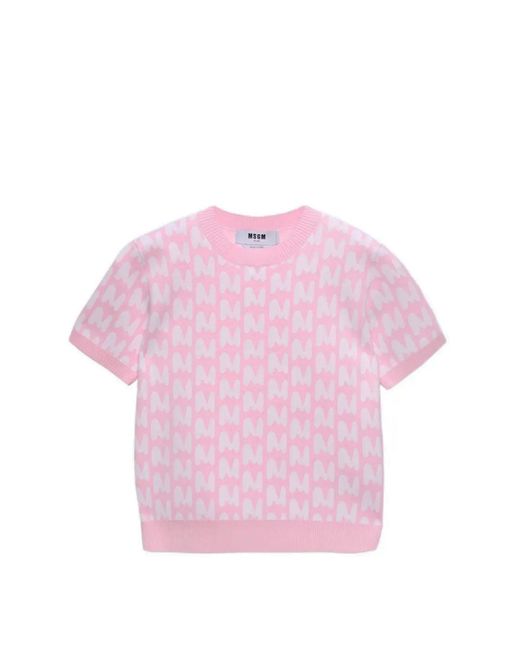 MSGM Roze Overhemden in het Pink