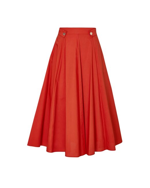 Liu Jo Ecs Lange Rok Vrouw Ca4401T3246-81355 Rood in het Red