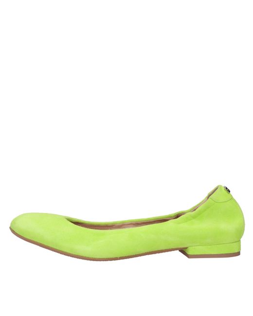 Casadei Green Flat Shoes
