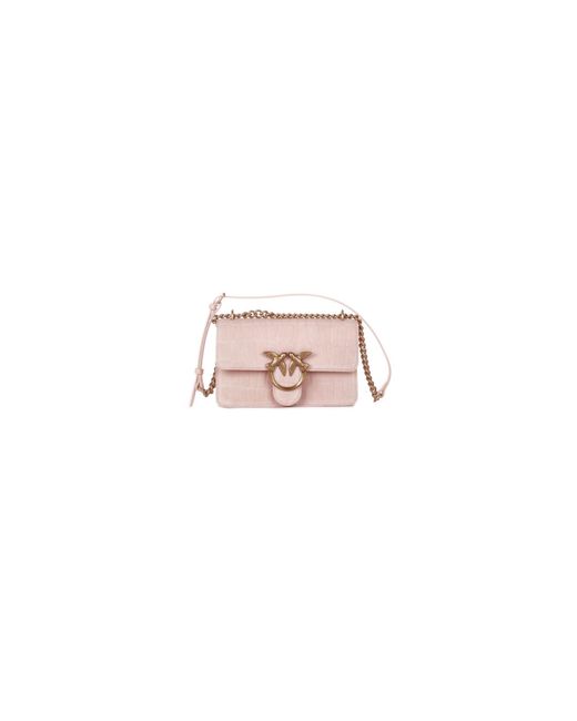 Shoulder Bags Pinko de color Pink