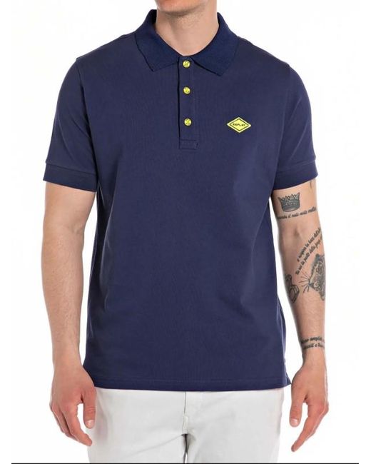 Replay Blue Polo for men