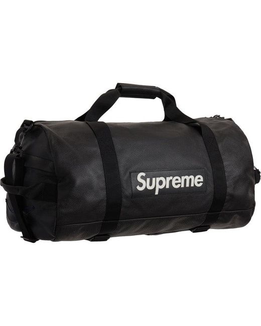 Supreme Black Nike Leather Duffle Bag Ejw032019 for men