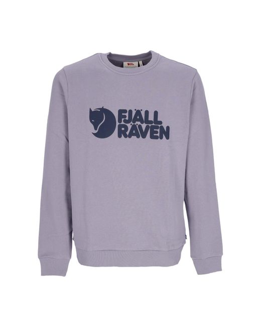 Fjallraven Herren-Sweatshirt Mit Rundhalsausschnitt Und Logo-Pullover Flint in Blue für Herren