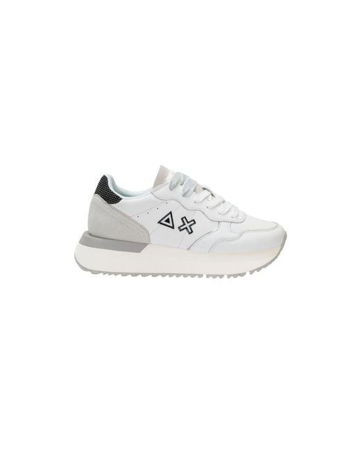 Sun 68 White Big Ally Sneakers