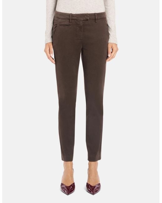 Dondup Brown Trousers Perfect Dp066 Gse043 737