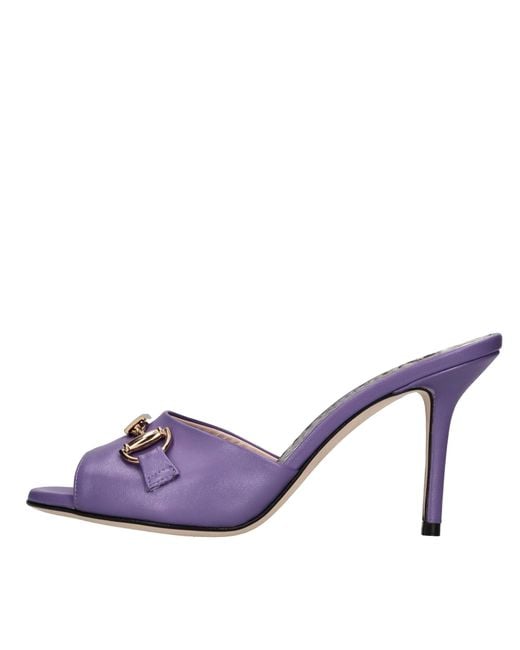 Roberto Cavalli Purple Sandals