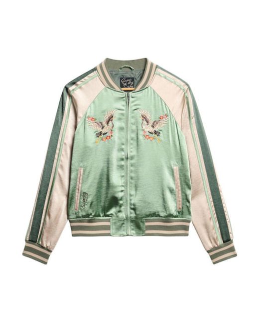 Chaqueta Suikajan Embroidered Bomber Superdry de color Green