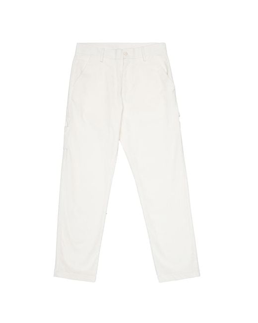 Woc White Trousers San Paolo Velluto for men