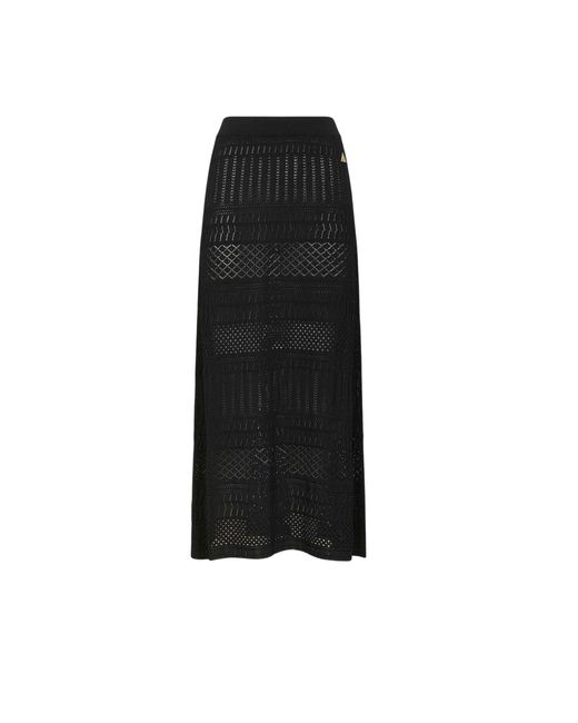 Akep Black Skirt Perforated