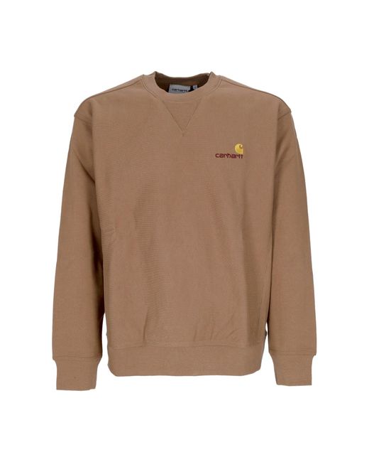 American Script Sweat Sweat-Shirt A Col Rond Pour Hommes Carhartt pour homme en coloris Brown