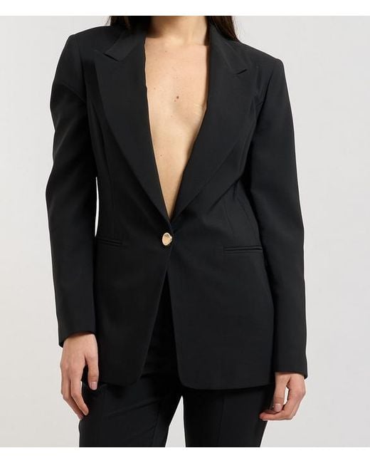 Fracomina Black Single-Breasted Jacket