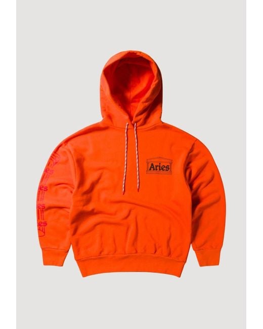 Aries Saule Kapuze in Orange für Herren