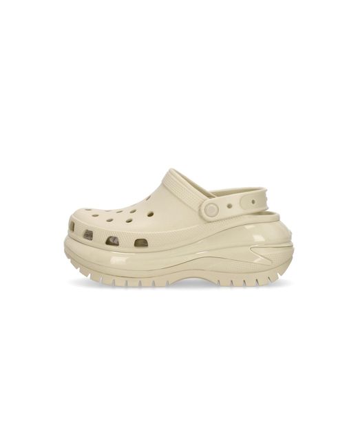 Mule Classic Mega Crush Clog W Hueso Para Mujer CROCSTM de color Natural