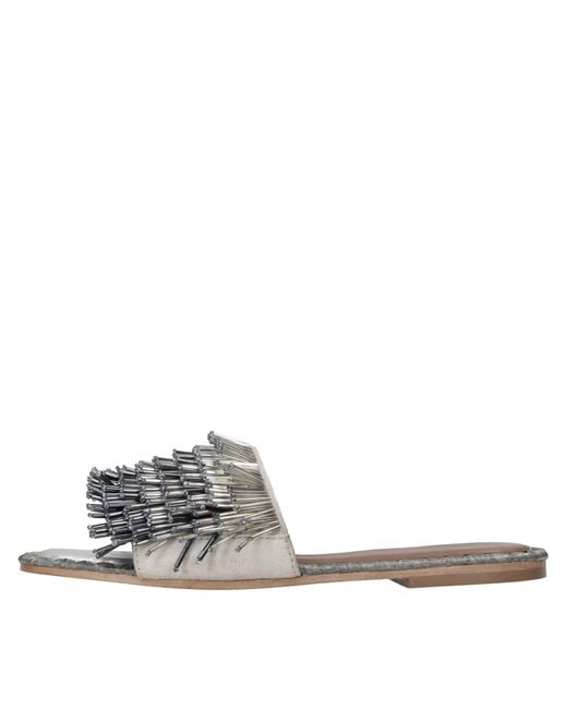 De Siena White Sandals
